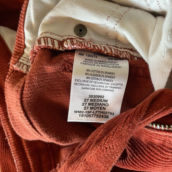 Lee Vintage Modern High Rise Straight Leg Ankle Corduroy Pants - Picture 6 of 13